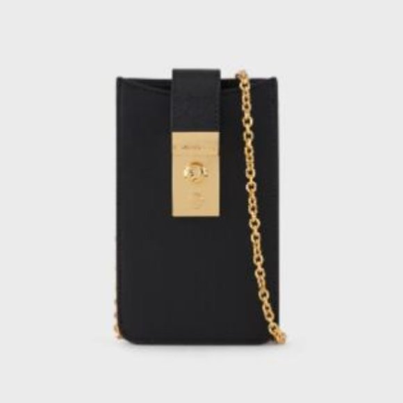 Leather chain phone case